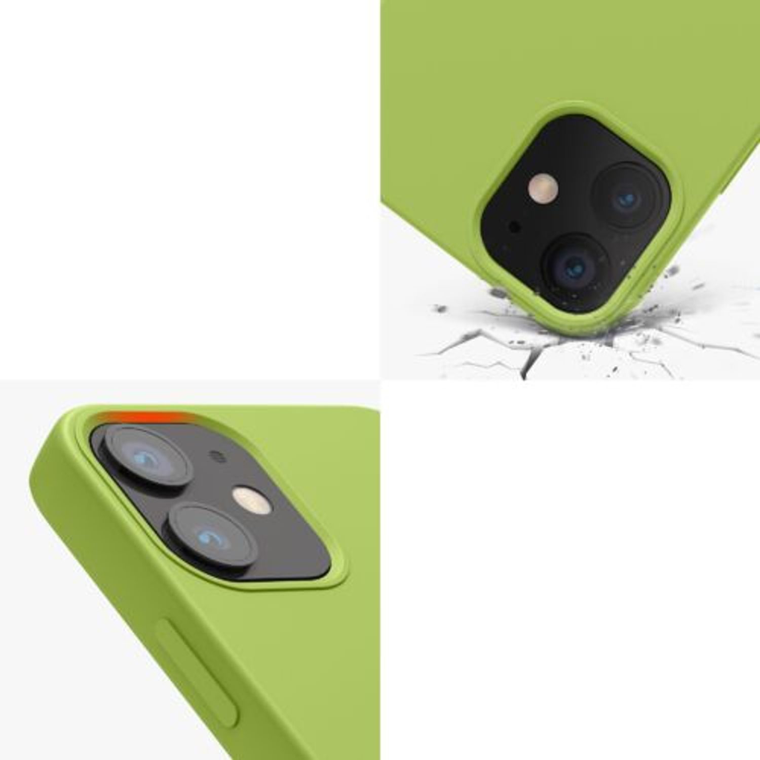 Husa pentru iPhone 12 Mini, Silicon, Verde, 52640.220 fotografia produsului View 9 L