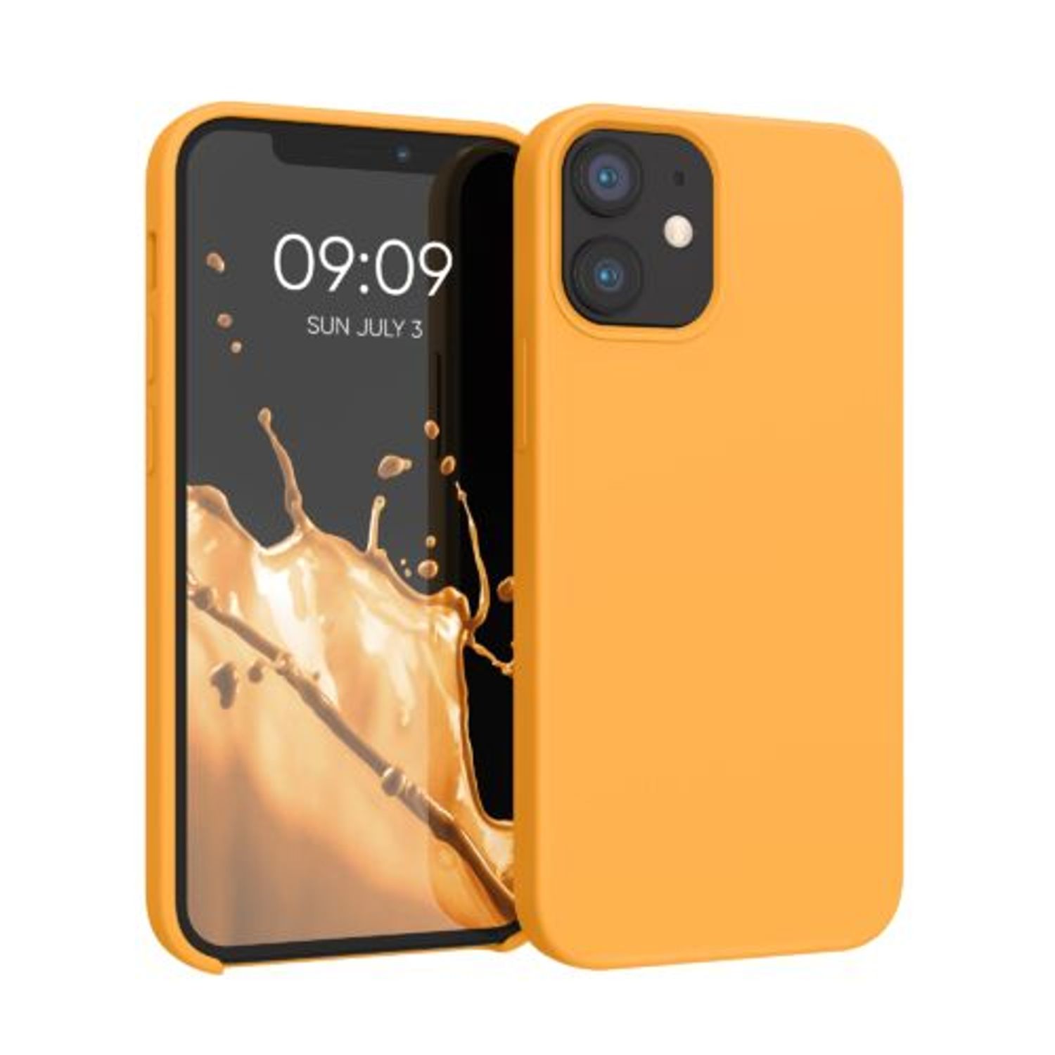 Husa pentru Apple iPhone 12 Mini, Silicon, Portocaliu, 52640.217 fotografia produsului