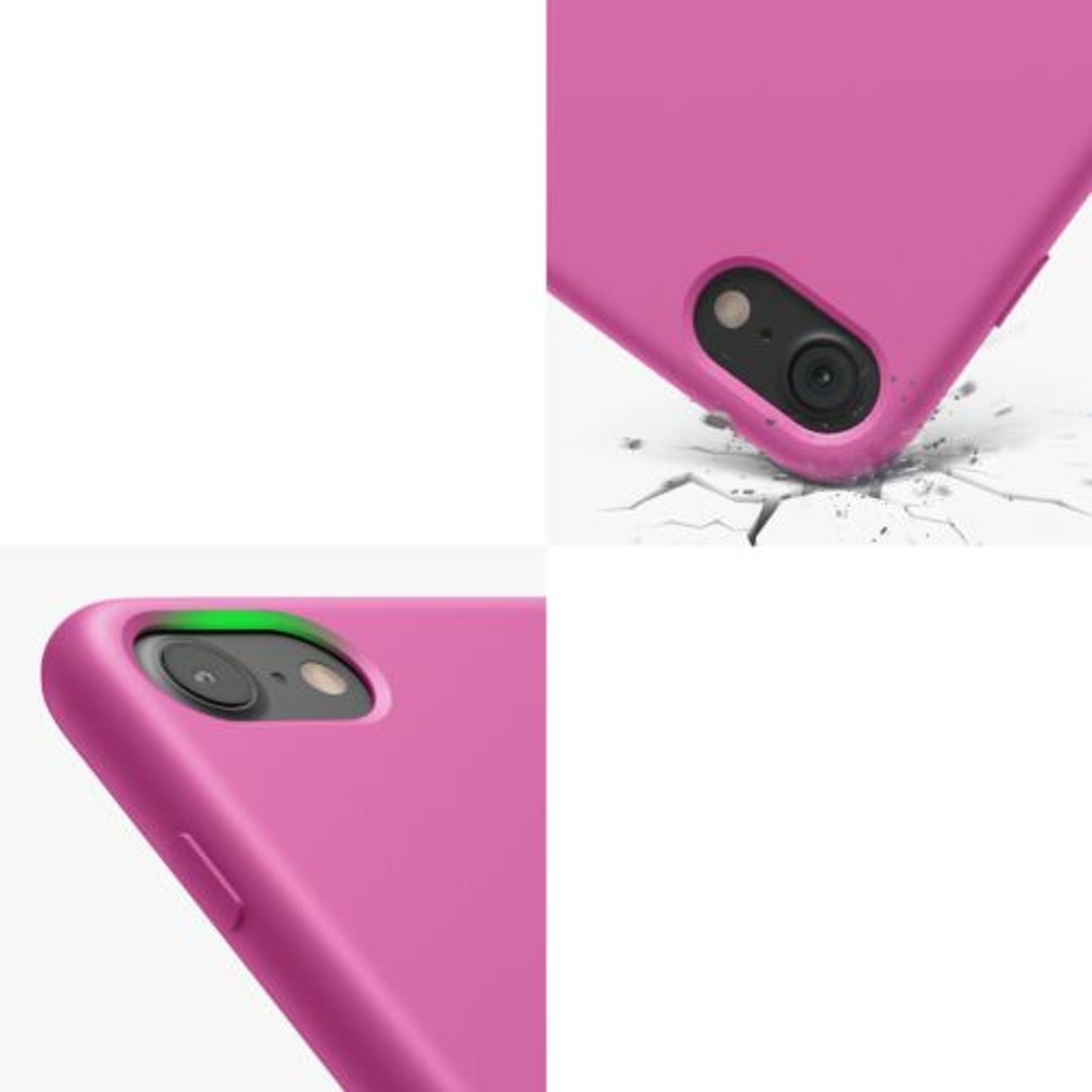 Husa pentru iPhone 8/iPhone 7/iPhone SE 2, Silicon, Roz, 40225.163 fotografia produsului View 9 L