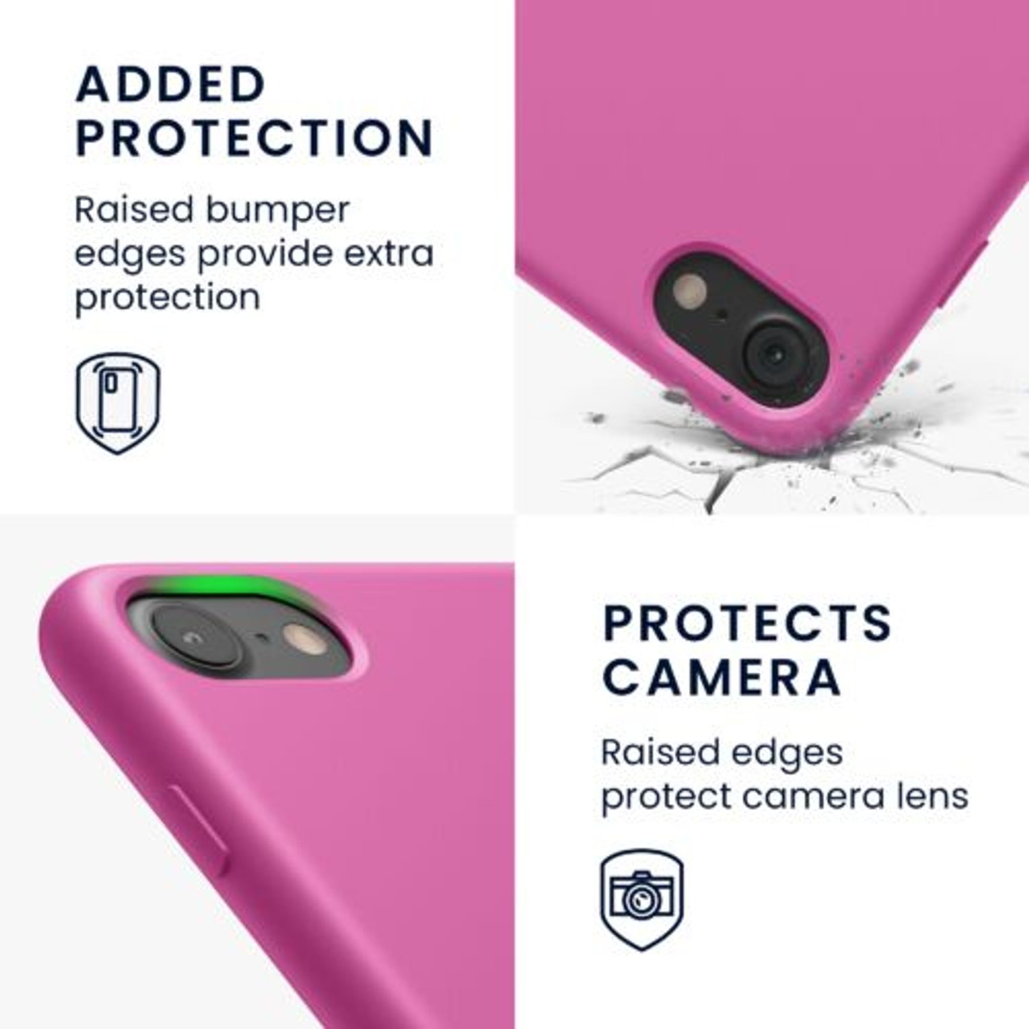 Husa pentru iPhone 8/iPhone 7/iPhone SE 2, Silicon, Roz, 40225.163 fotografia produsului View 4 L