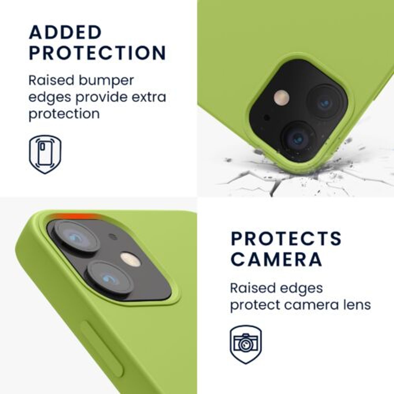 Husa pentru iPhone 12 Mini, Silicon, Verde, 52640.220 fotografia produsului View 4 L