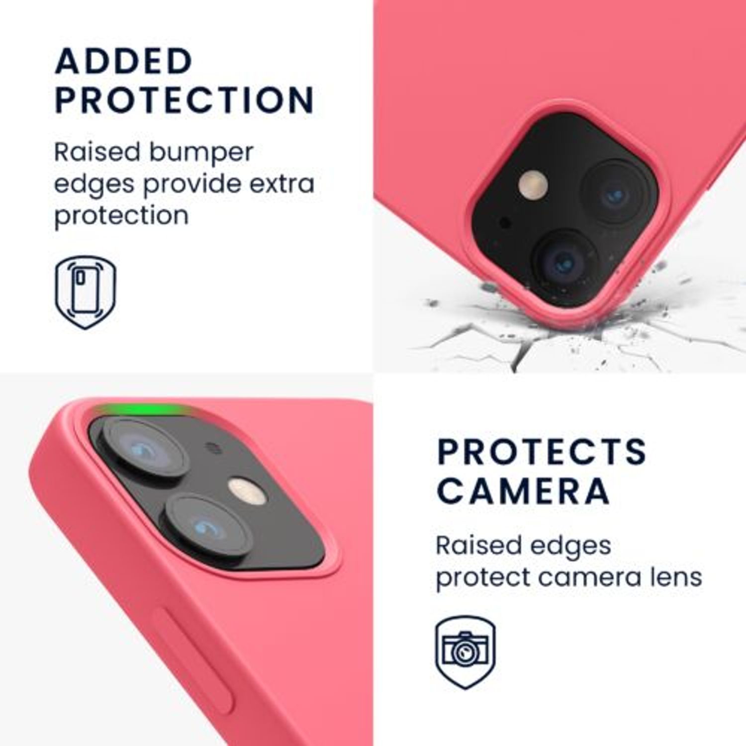 Husa pentru Apple iPhone 12 Mini, Silicon, Roz, 52640.103 fotografia produsului View 4 L