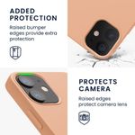 Husa pentru Apple iPhone 12 Mini, Silicon, Crem, 52640.138 fotografia produsului View 4 S