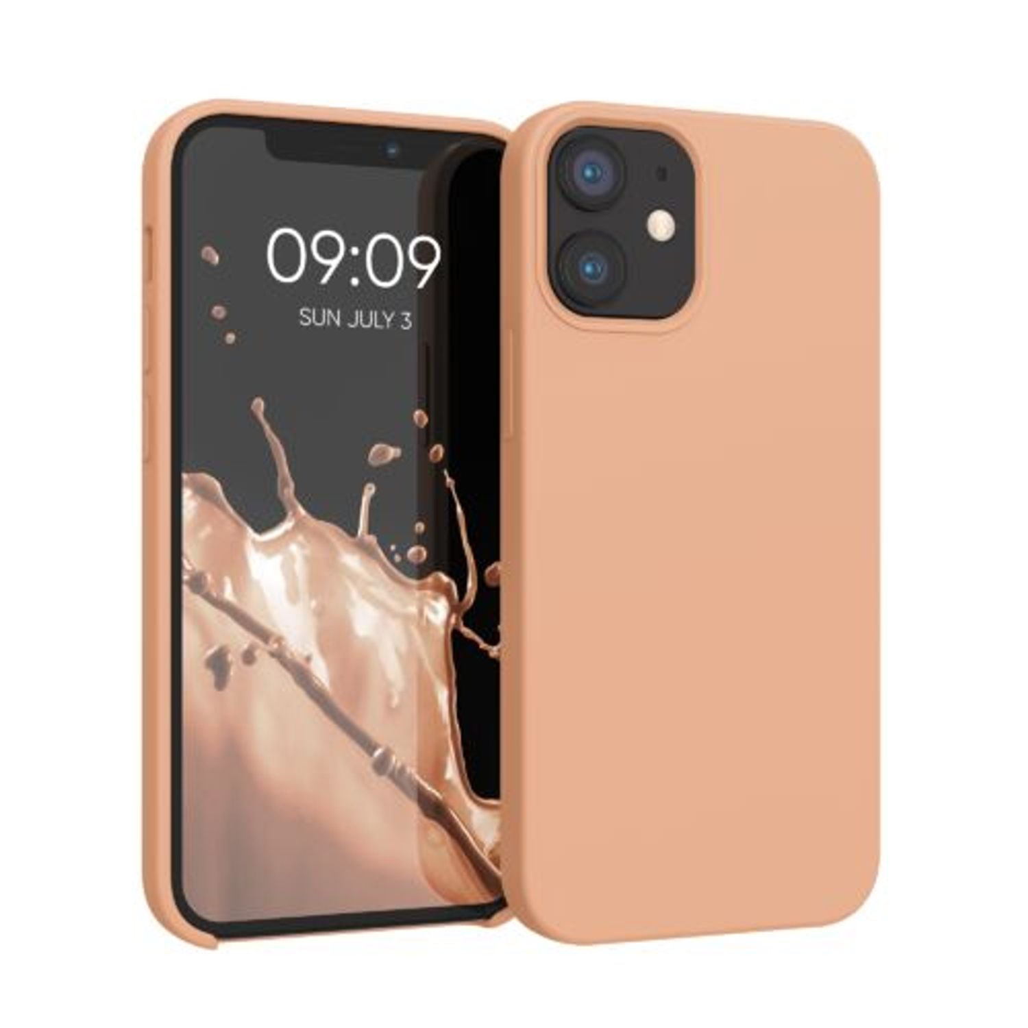 Husa pentru Apple iPhone 12 Mini, Silicon, Crem, 52640.138 fotografia produsului