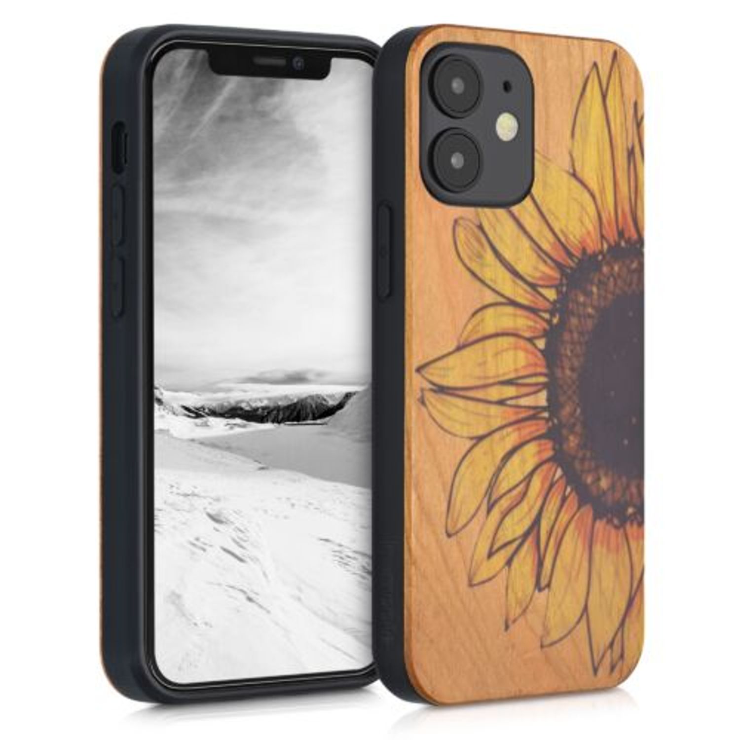 Husa pentru iPhone 12 Mini, Lemn, Multicolor, 52733.04 fotografia produsului