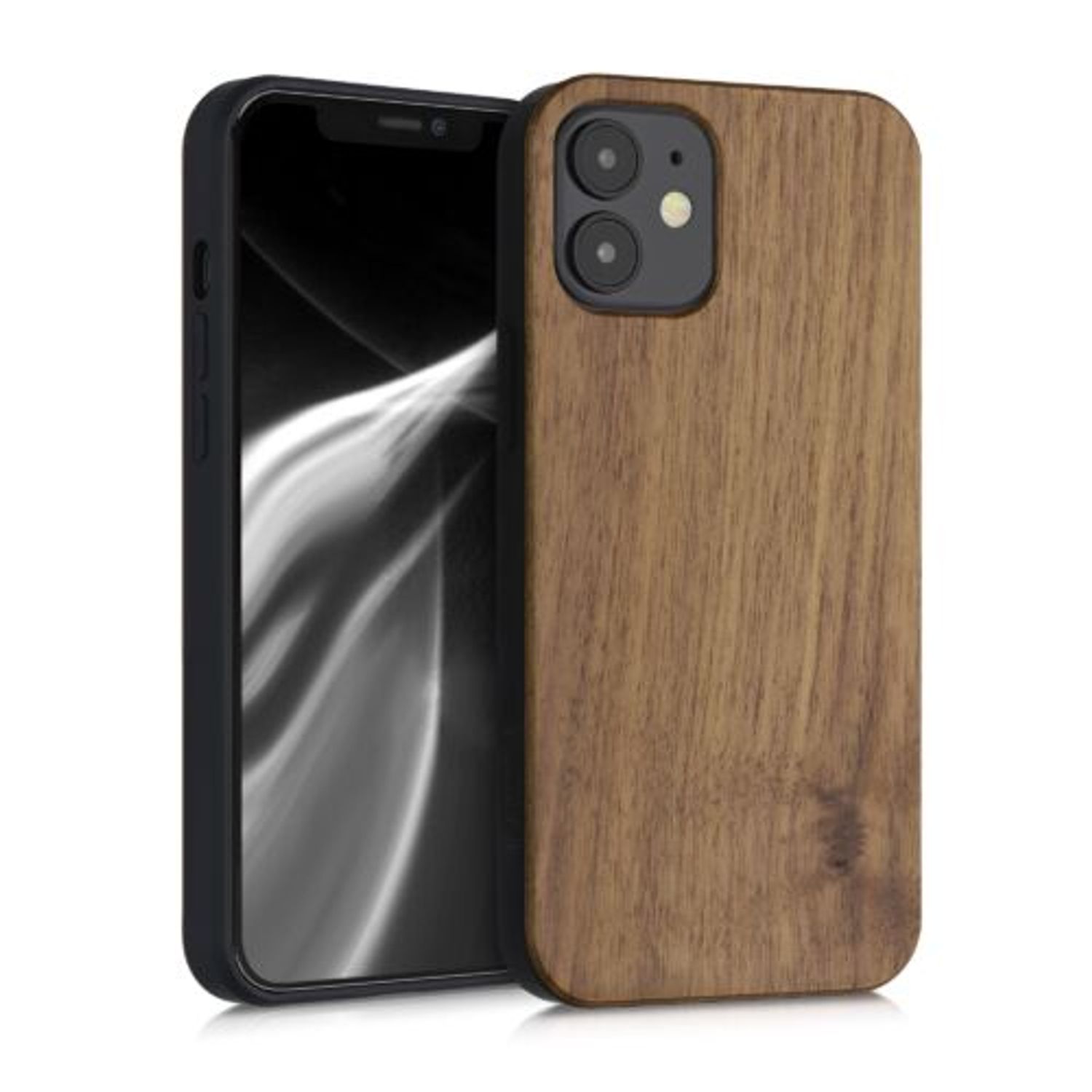 Husa pentru Apple iPhone 12 Mini, Lemn, Maro, 54721.18 fotografia produsului