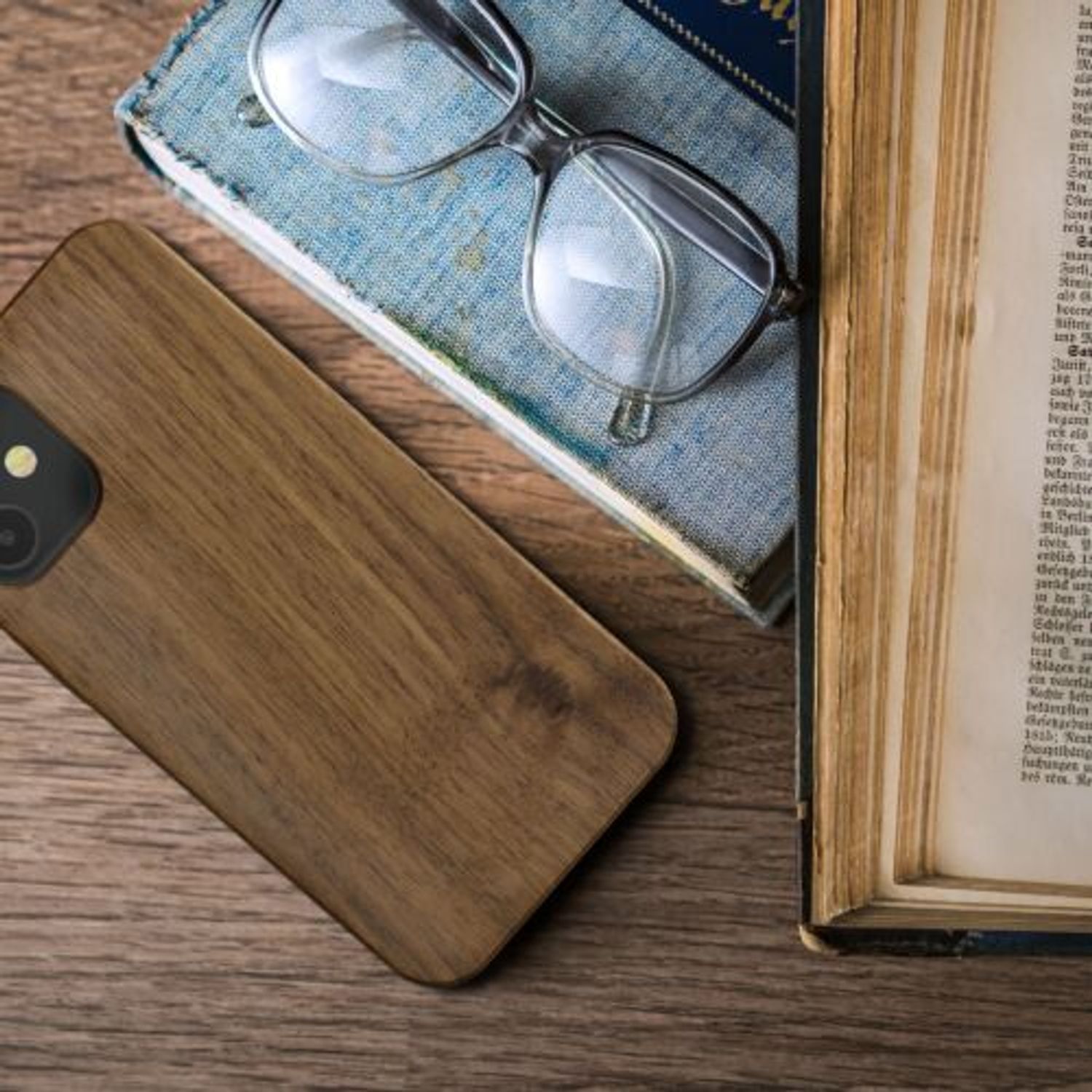 Husa pentru Apple iPhone 12 Mini, Lemn, Maro, 54721.18 fotografia produsului View 5 L