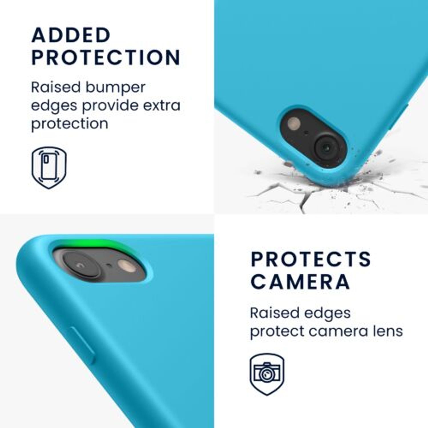 Husa pentru iPhone 8/iPhone 7/iPhone SE 2, Silicon, Albastru, 40225.223 fotografia produsului View 4 L
