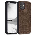 Husa pentru Apple iPhone 12 Mini, Lemn, Maro, 52733.02 fotografia produsului