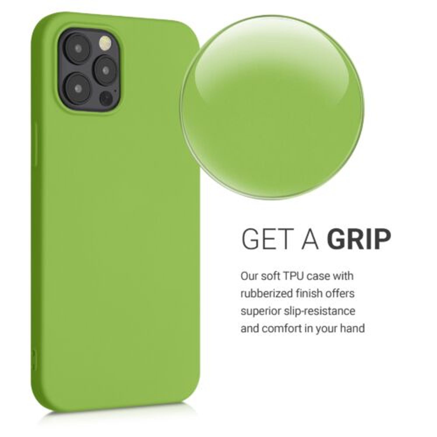 Husa pentru iPhone 12 Pro Max, Silicon, Verde, 52714.220 fotografia produsului View 5 L