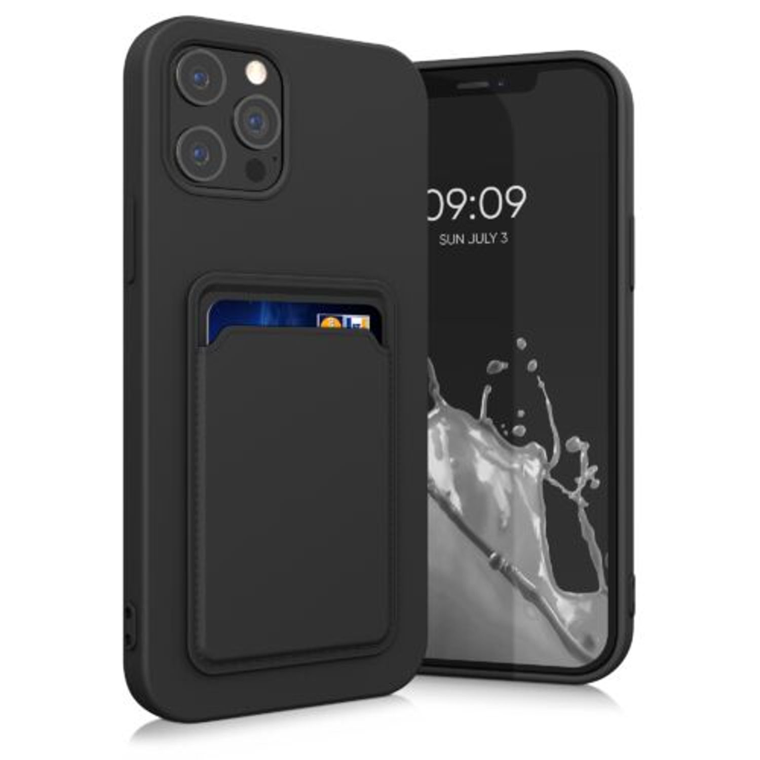 Husa pentru iPhone 12 Pro Max, Silicon, Negru, 55113.01 fotografia produsului