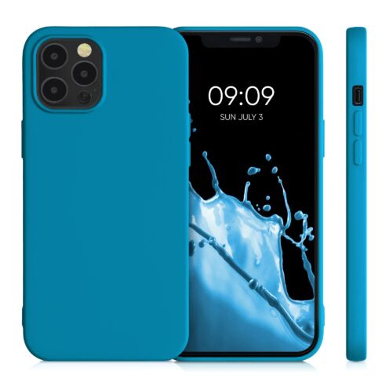 Husa pentru iPhone 12 Pro Max, Silicon, Albastru, 52714.224 fotografia produsului View 2 L