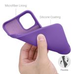 Husa pentru iPhone 12 Pro Max, Silicon, Mov, 52714.221 fotografia produsului View 4 S