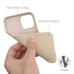 Husa pentru Apple iPhone 12 Pro Max, Silicon, Crem, 52714.10 fotografia produsului View 4 S
