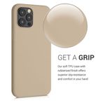 Husa pentru Apple iPhone 12 Pro Max, Silicon, Crem, 52714.10 fotografia produsului View 5 S