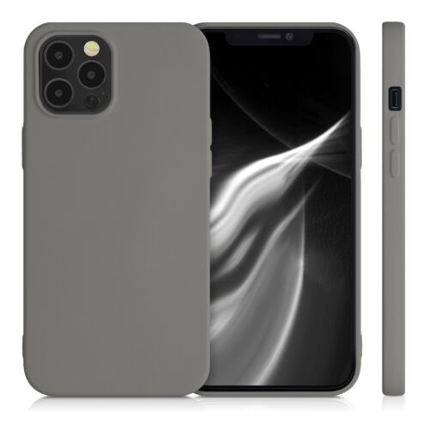 Husa pentru Apple iPhone 12 Pro Max, Silicon, Gri, 52714.155 fotografia produsului View 2 L