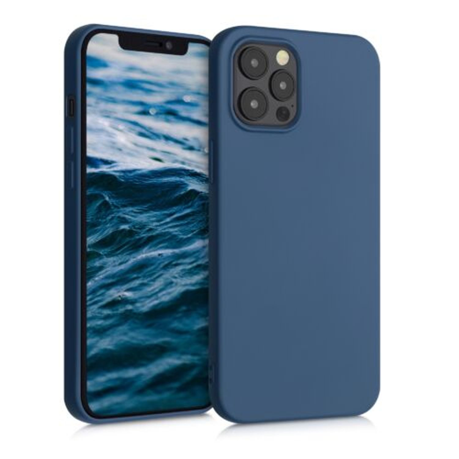 Husa pentru Apple iPhone 12 Pro Max, Silicon, Albastru, 52714.17 fotografia produsului