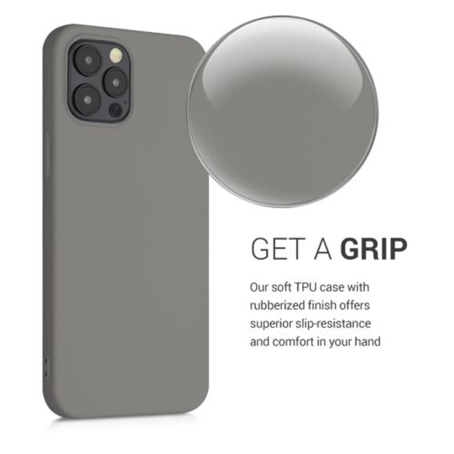 Husa pentru Apple iPhone 12 Pro Max, Silicon, Gri, 52714.155 fotografia produsului View 5 L