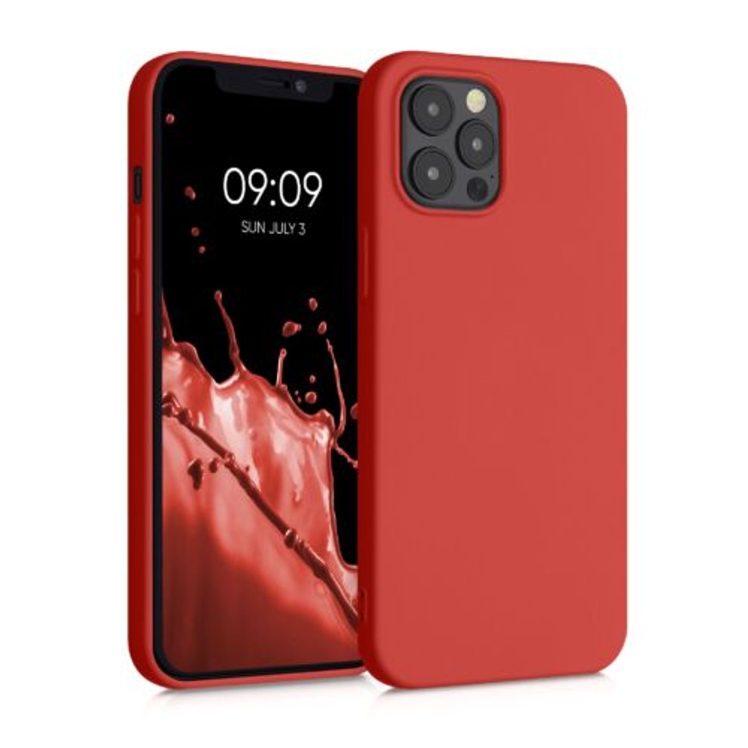 Husa pentru iPhone 12 Pro Max, Silicon, Rosu, 52714.218 fotografia produsului