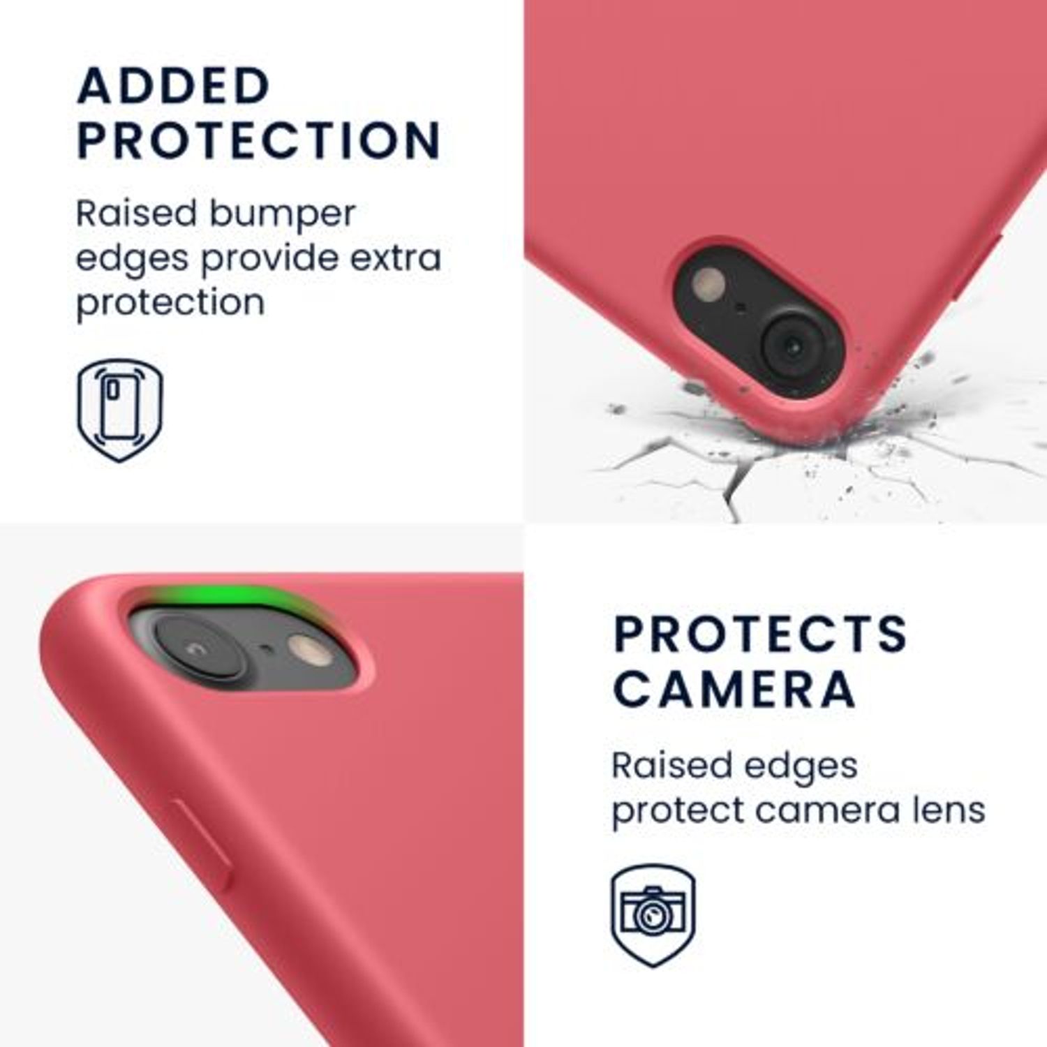 Husa pentru iPhone 8/iPhone 7/iPhone SE 2, Silicon, Roz, 40225.219 fotografia produsului View 5 L