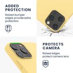 Husa pentru iPhone 12 Pro Max, Silicon, Galben, 52644.216 fotografia produsului View 5 S