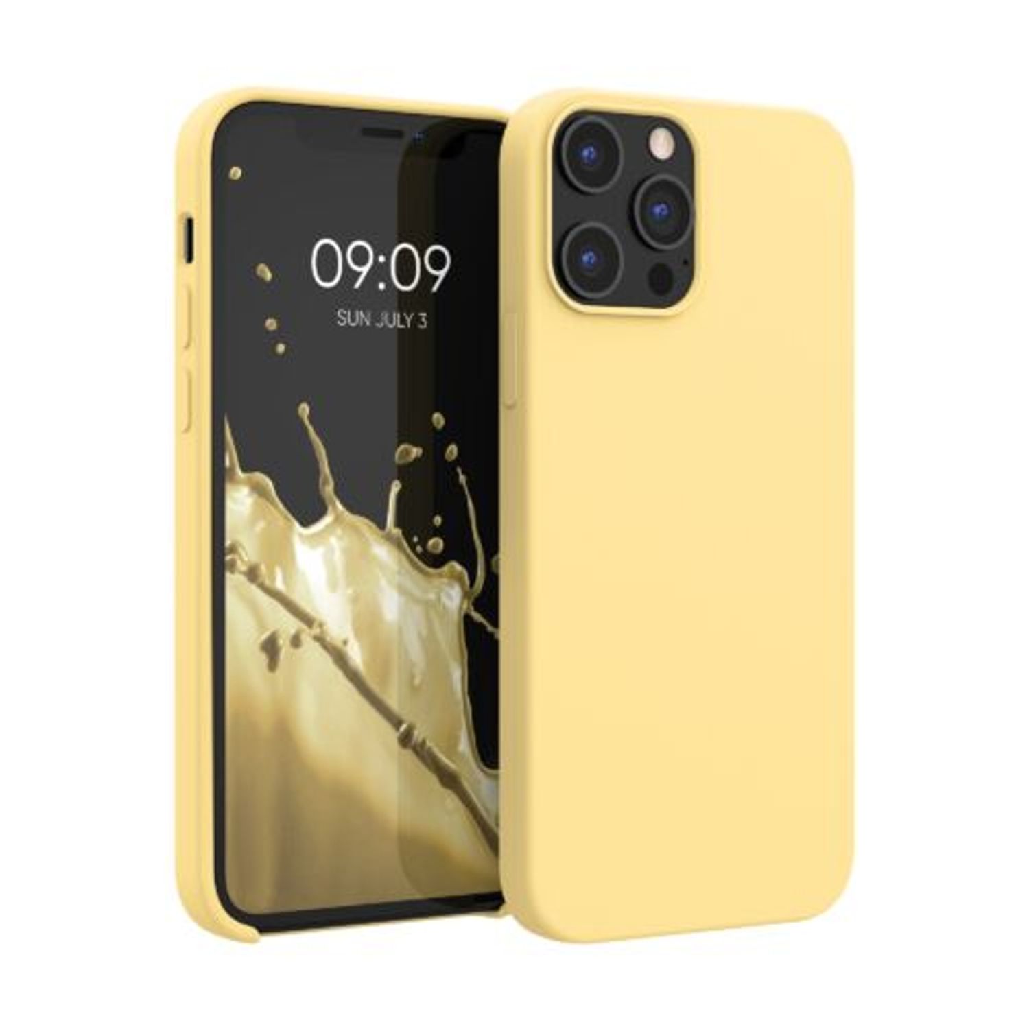 Husa pentru iPhone 12 Pro Max, Silicon, Galben, 52644.216 fotografia produsului