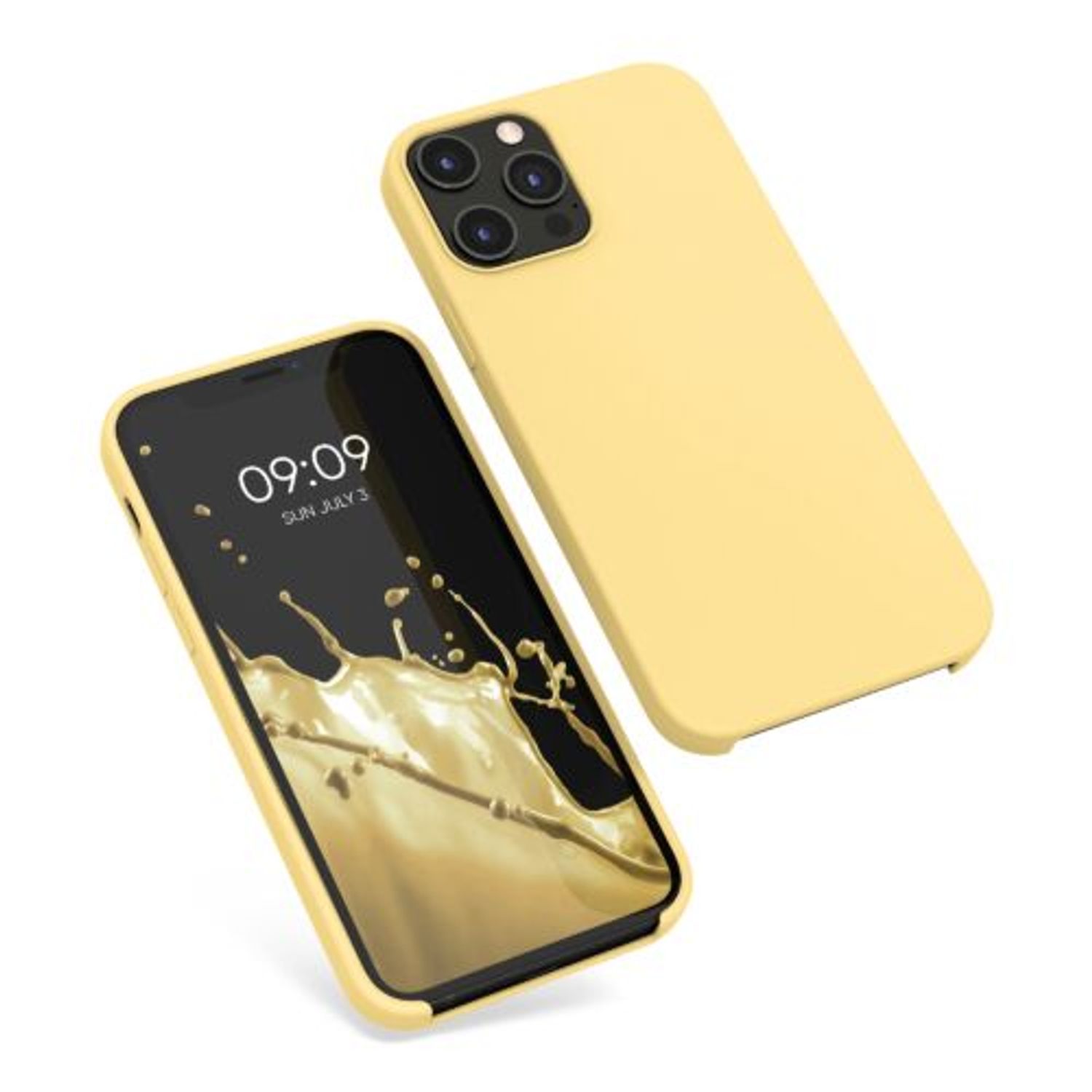 Husa pentru iPhone 12 Pro Max, Silicon, Galben, 52644.216 fotografia produsului View 3 L