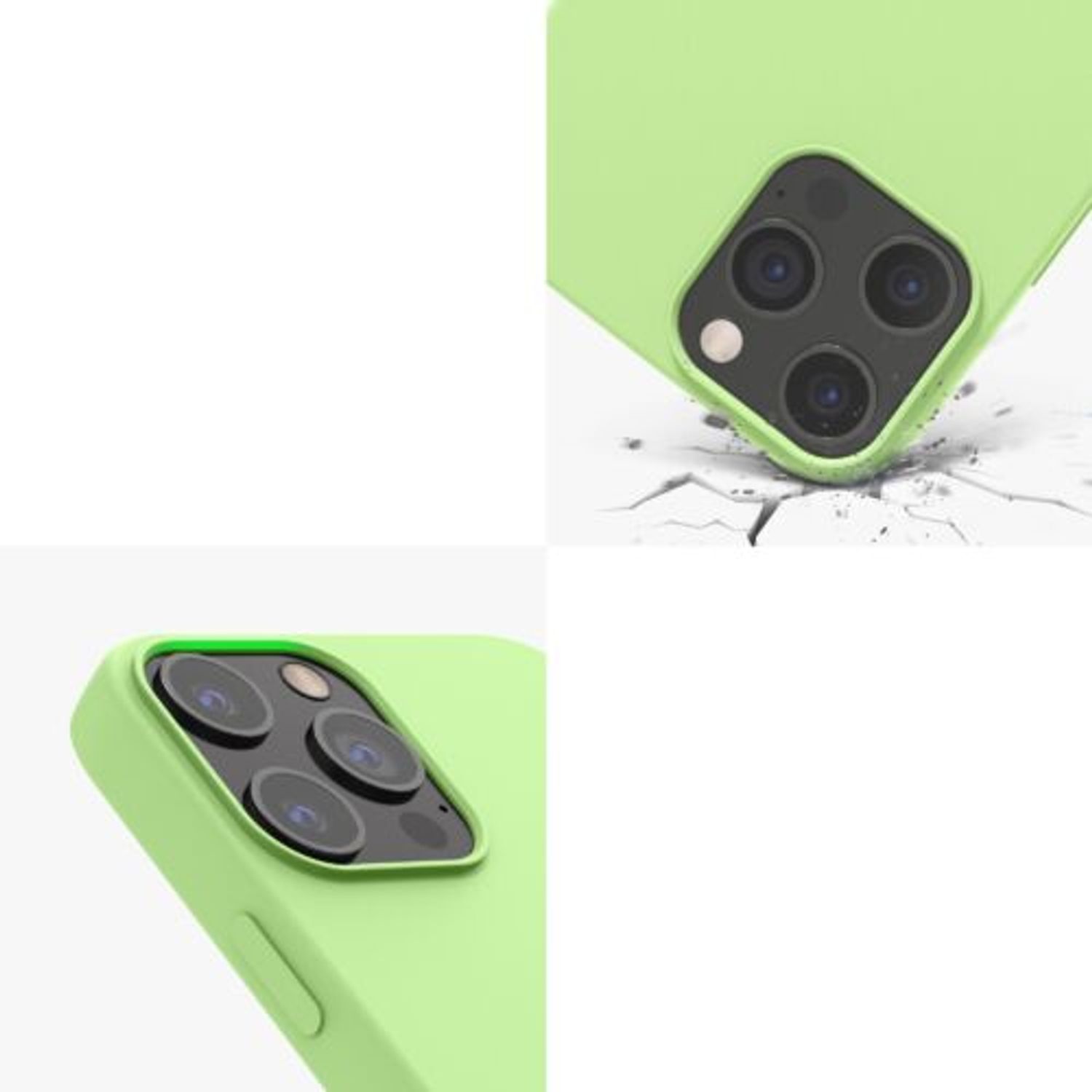 Husa pentru Apple iPhone 12 Pro Max, Silicon, Verde, 52644.214 fotografia produsului View 2 L