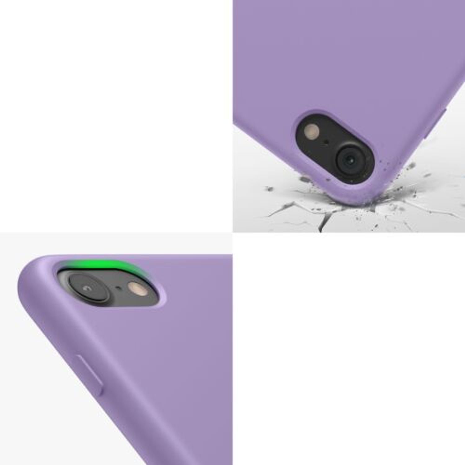 Husa pentru iPhone 8/iPhone 7/iPhone SE 2, Silicon, Mov, 40225.222 fotografia produsului View 7 L