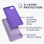 Husa pentru iPhone 8/iPhone 7/iPhone SE 2, Silicon, Mov, 40225.222 fotografia produsului View 4 S