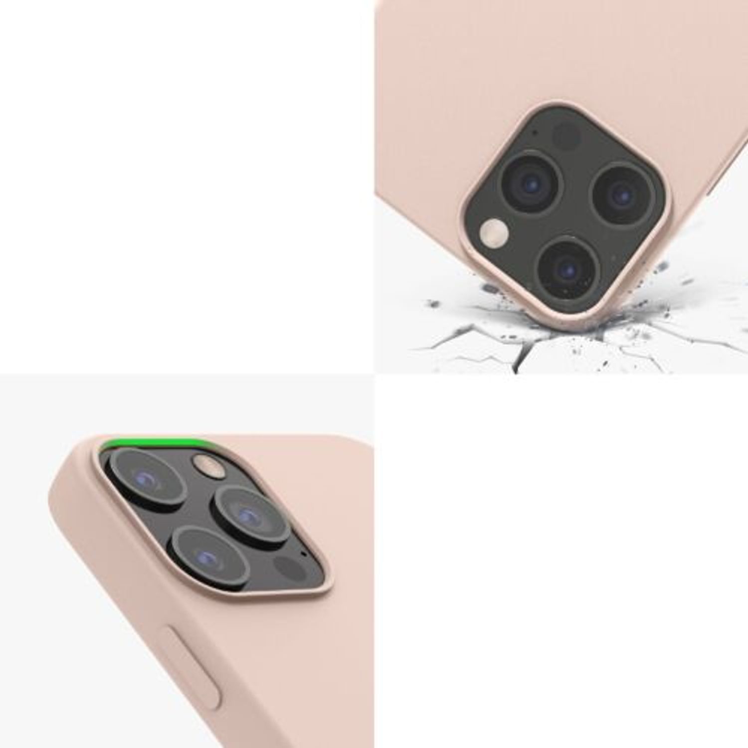 Husa pentru Apple iPhone 12 Pro Max, Silicon, Roz, 52644.10 fotografia produsului View 9 L