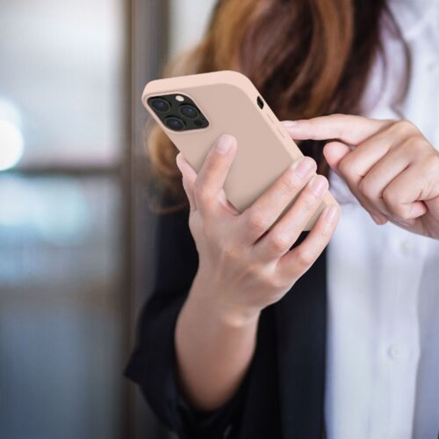 Husa pentru Apple iPhone 12 Pro Max, Silicon, Roz, 52644.10 fotografia produsului View 10 L