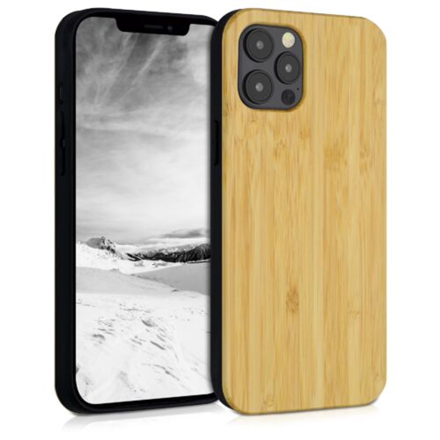 Husa pentru iPhone 12 Pro Max, Lemn, Maro, 54723.24 fotografia produsului