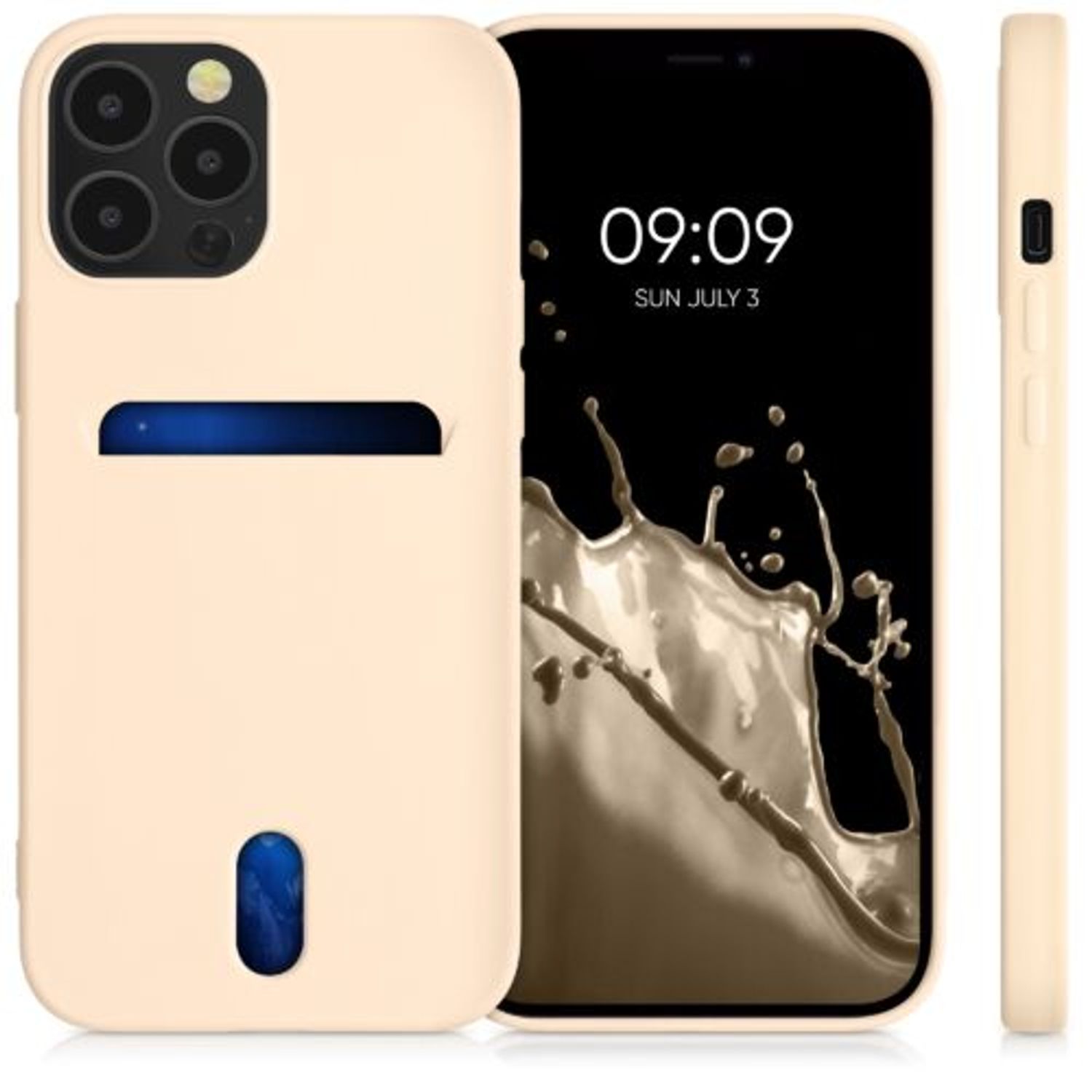 Husa pentru iPhone 12 Pro Max, Silicon, Crem, 54514.210 fotografia produsului View 4 L