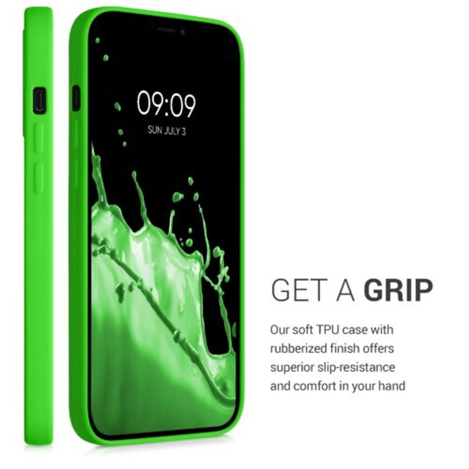 Husa pentru iPhone 12 Pro Max, Silicon, Verde, 54514.159 fotografia produsului View 4 L
