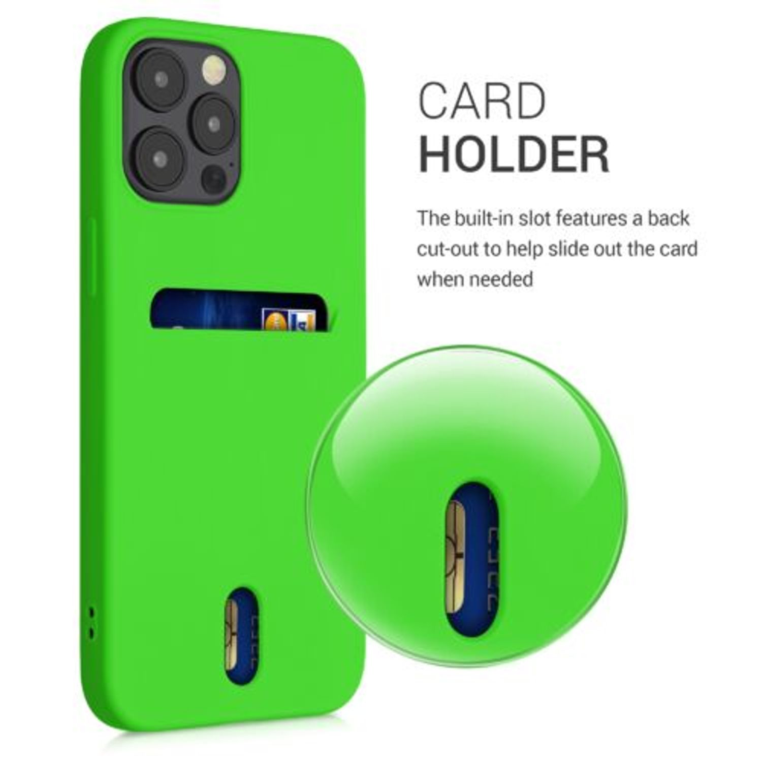 Husa pentru iPhone 12 Pro Max, Silicon, Verde, 54514.159 fotografia produsului View 5 L
