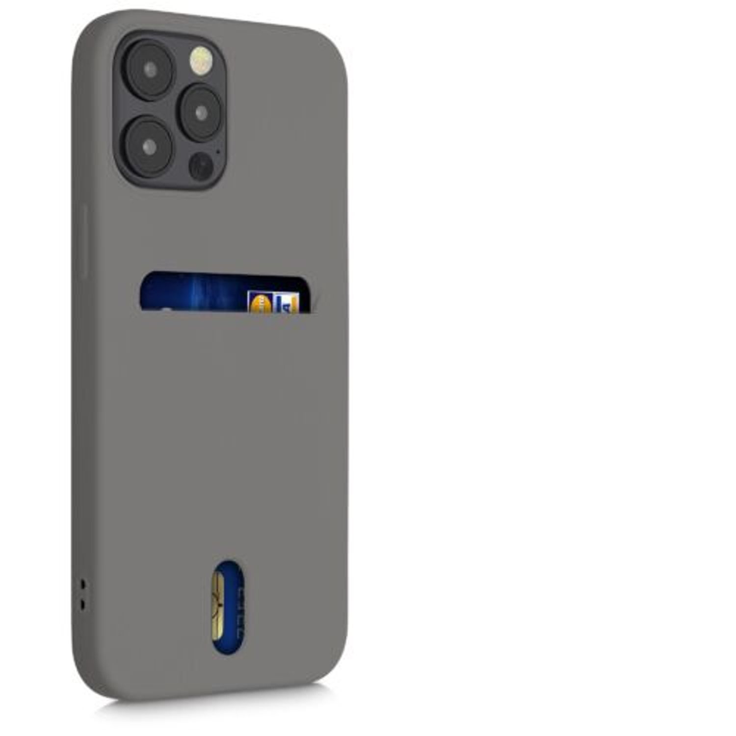 Husa pentru iPhone 12 Pro Max, Silicon, Gri, 54514.155 fotografia produsului View 7 L