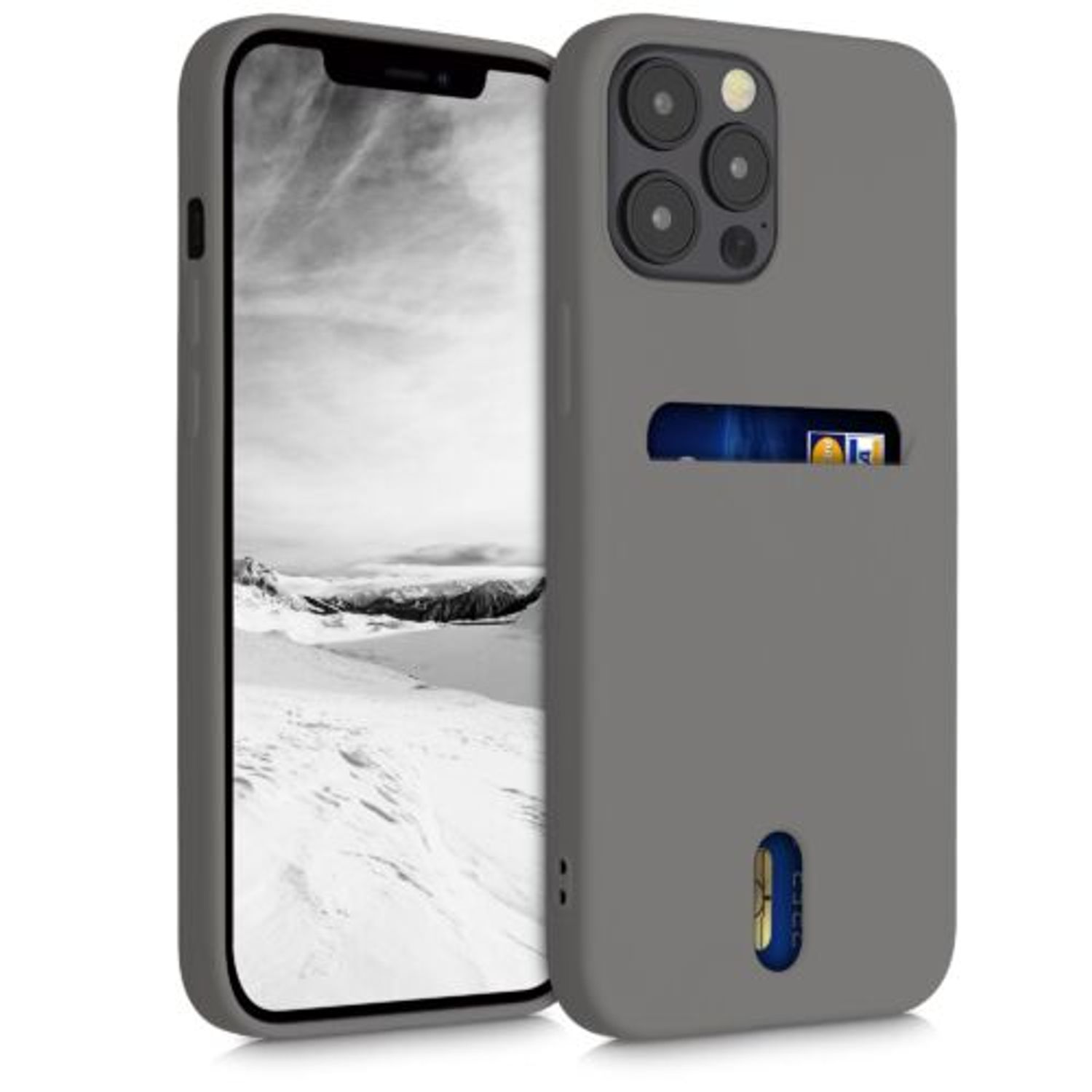 Husa pentru iPhone 12 Pro Max, Silicon, Gri, 54514.155 fotografia produsului