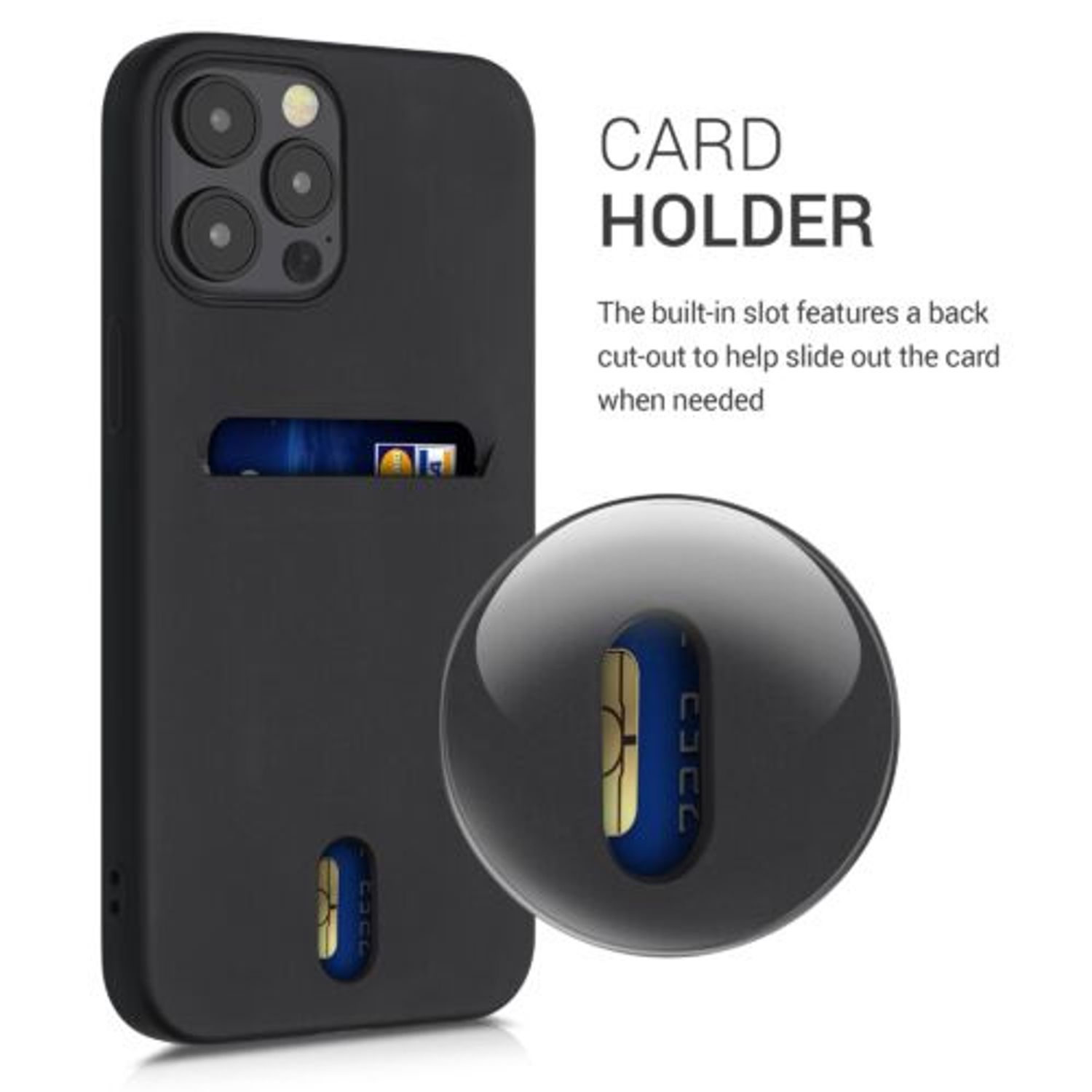 Husa pentru iPhone 12 Pro Max, Silicon, Negru, 54514.01 fotografia produsului View 4 L