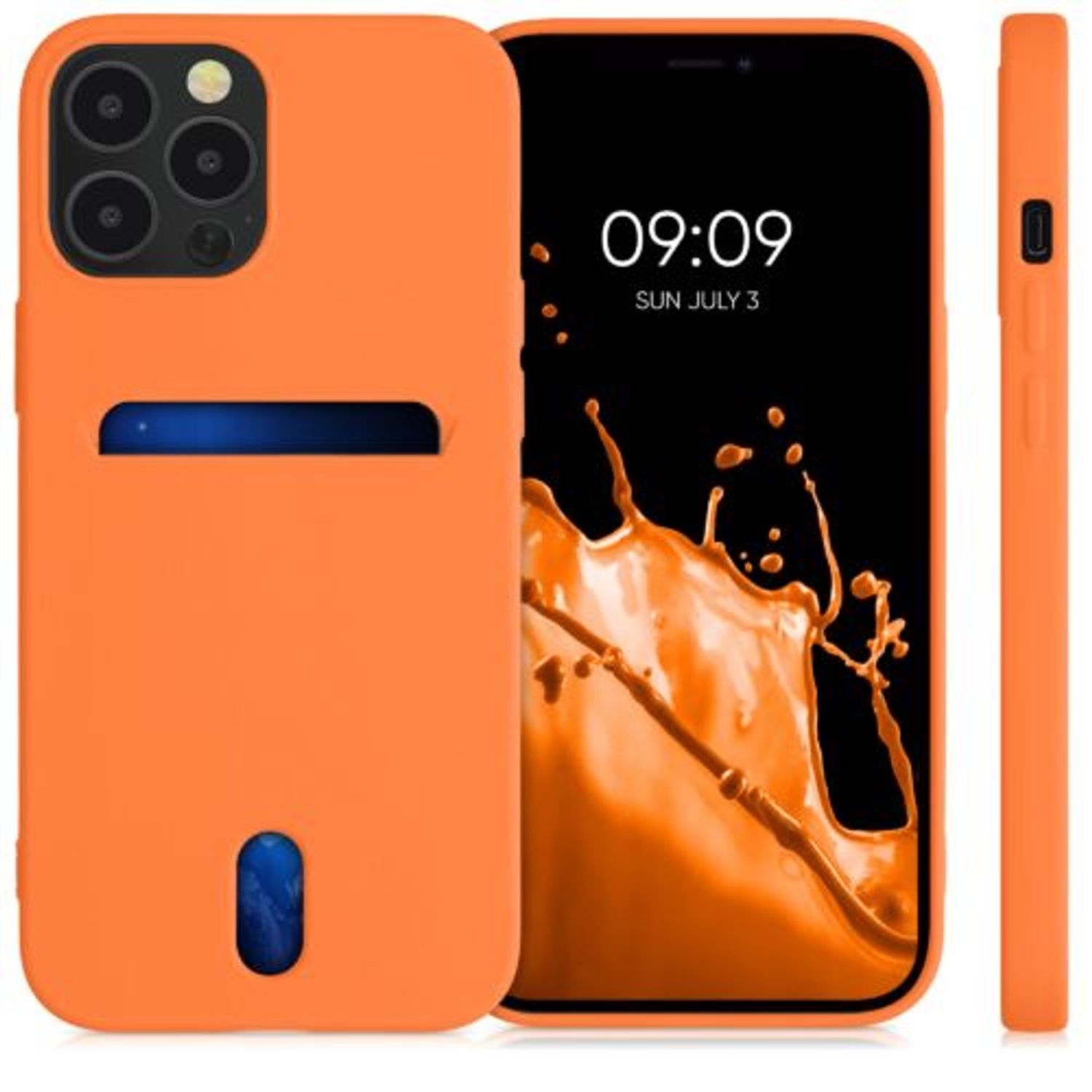 Husa pentru iPhone 12 Pro Max, Silicon, Portocaliu, 54514.150 fotografia produsului View 2 L