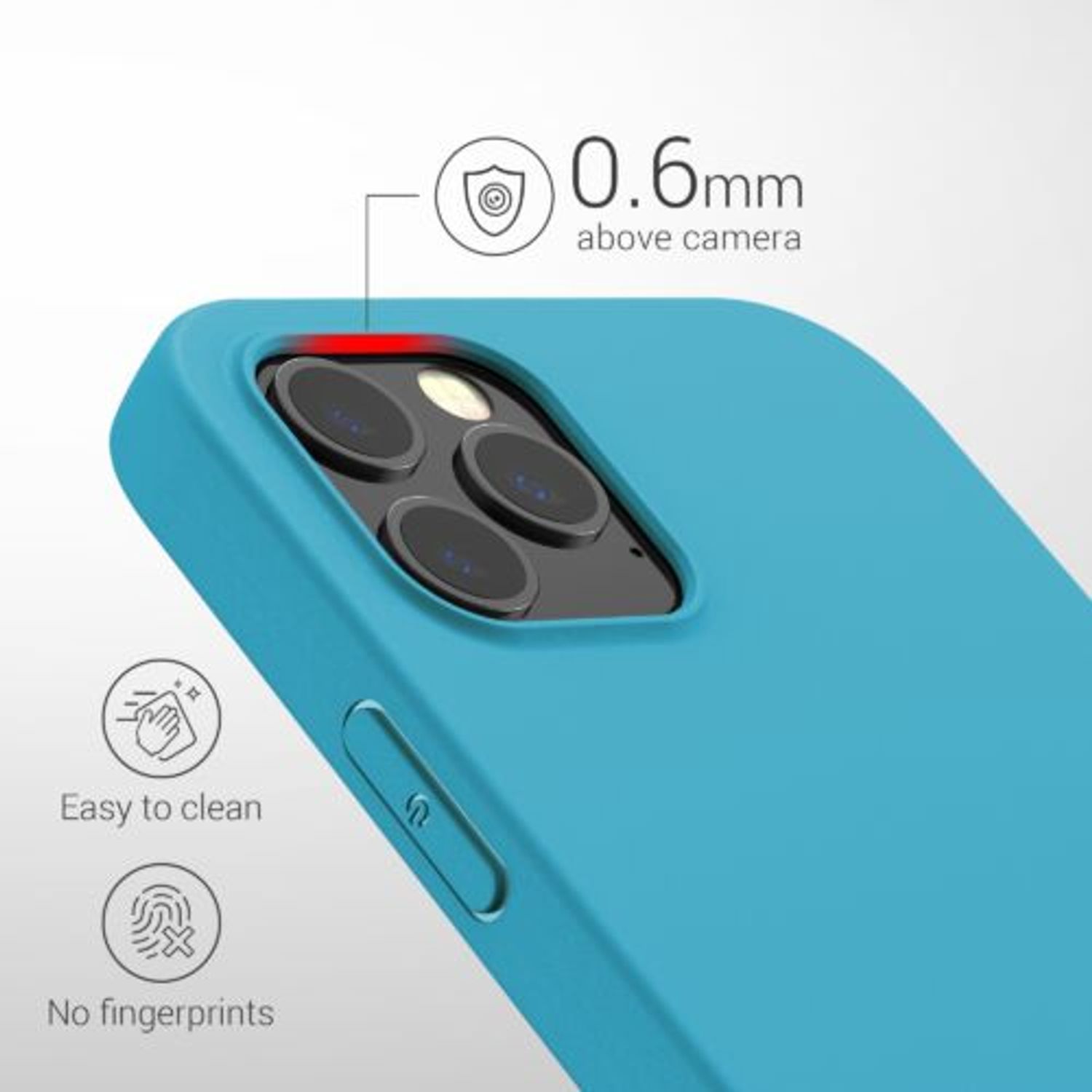 Husa pentru Apple iPhone 12 Pro Max, Silicon, Albastru, 53940.205 fotografia produsului View 4 L