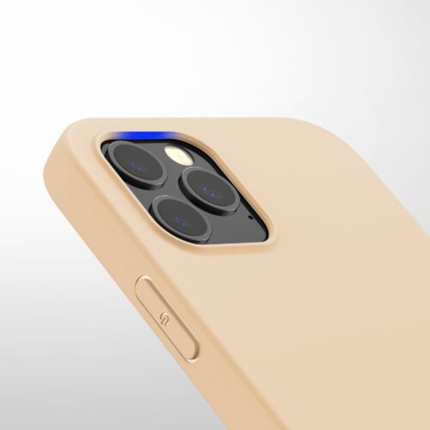 Husa pentru Apple iPhone 12 Pro Max, Silicon, Crem, 53940.154 fotografia produsului View 9 L