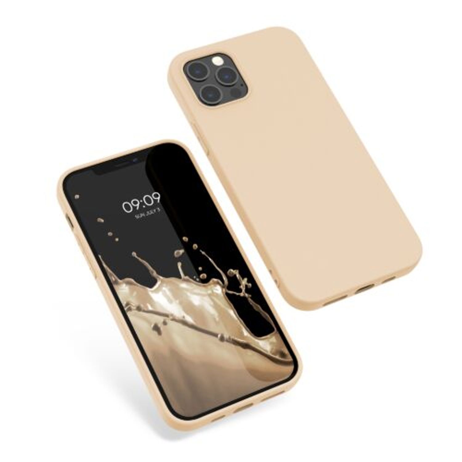 Husa pentru Apple iPhone 12 Pro Max, Silicon, Crem, 53940.154 fotografia produsului View 2 L