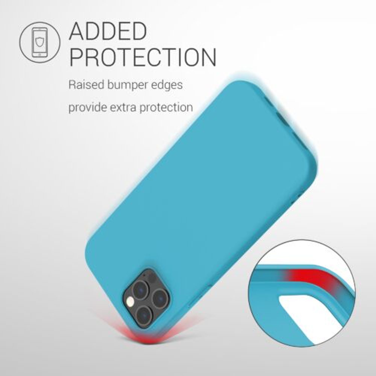 Husa pentru Apple iPhone 12 Pro Max, Silicon, Albastru, 53940.205 fotografia produsului View 7 L