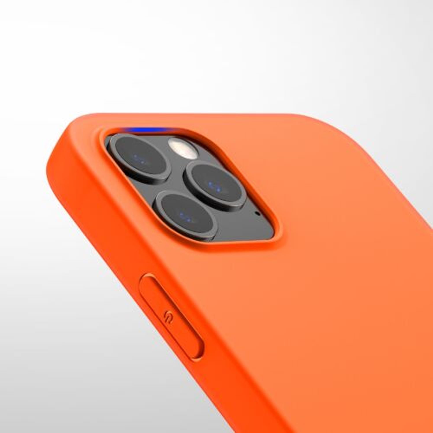 Husa pentru Apple iPhone 12 Pro Max, Silicon, Portocaliu, 53941.69 fotografia produsului View 3 L