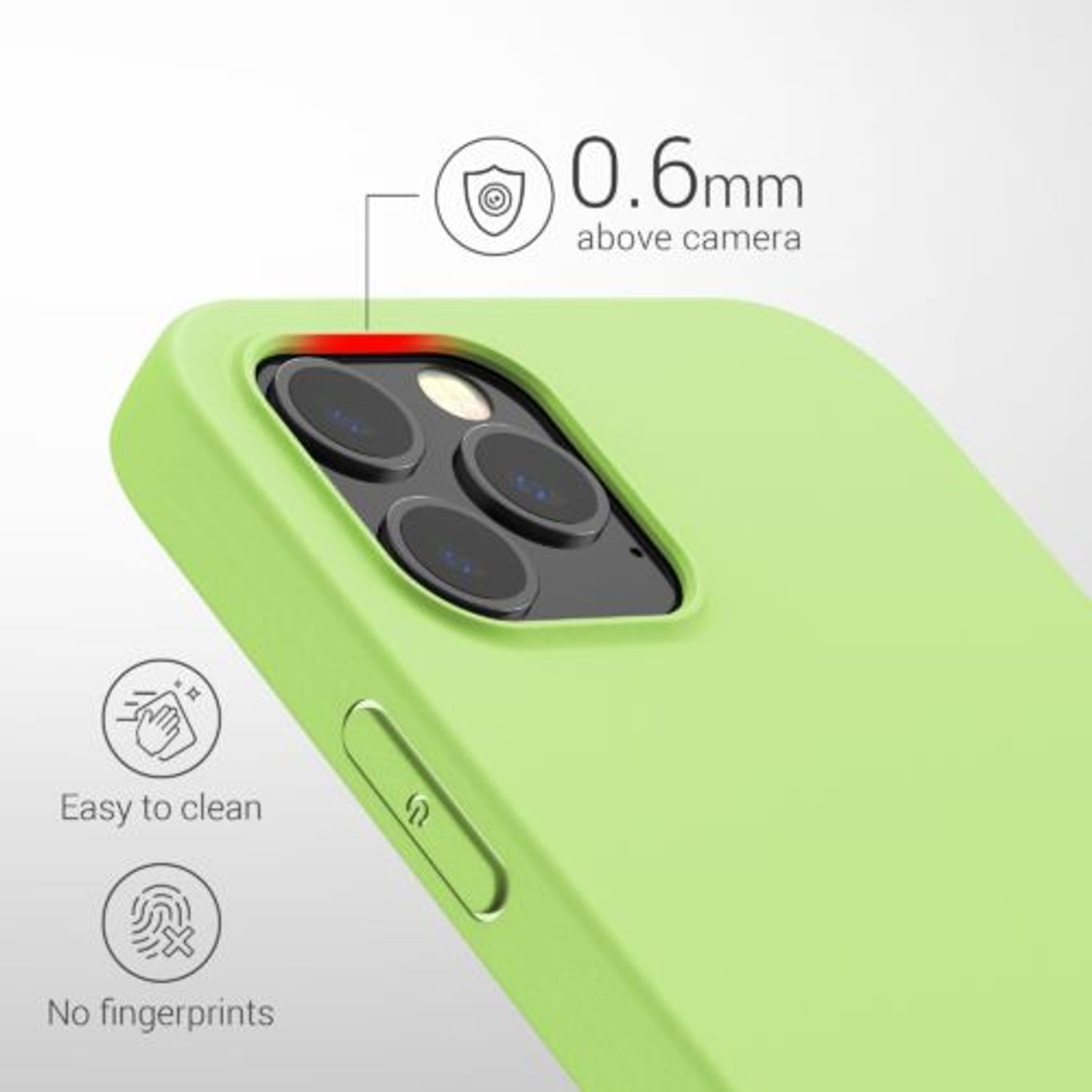 Husa pentru Apple iPhone 12 Pro Max, Silicon, Verde, 53940.214 fotografia produsului View 4 L