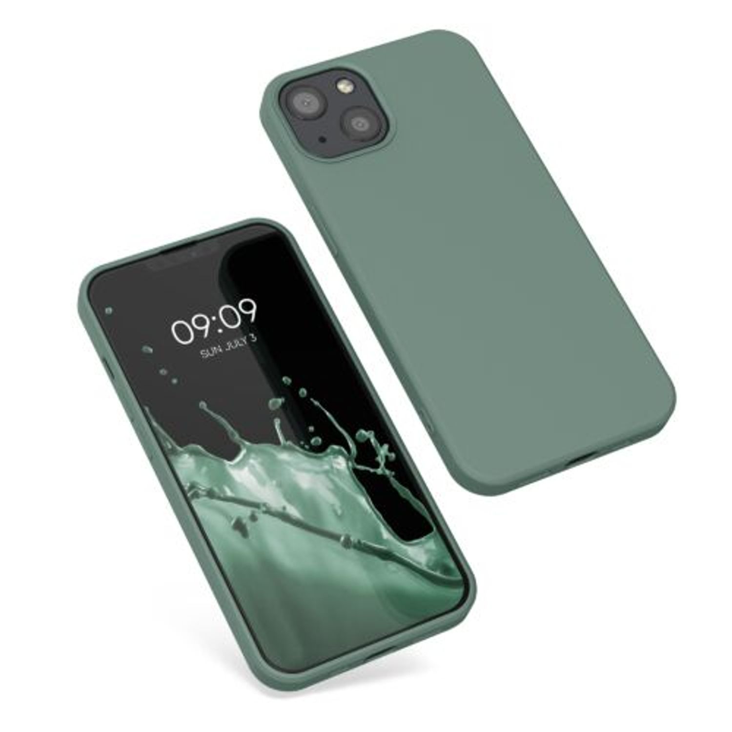 Husa pentru iPhone 13, Silicon, Verde, 55948.166 fotografia produsului View 2 L