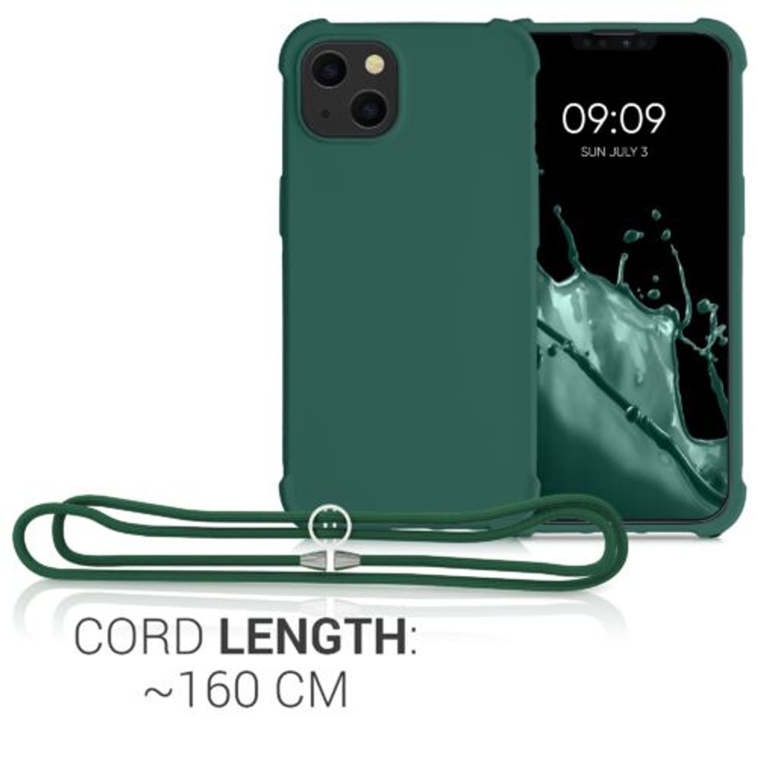 Husa pentru iPhone 13, Silicon, Verde, 55950.80 fotografia produsului View 5 L