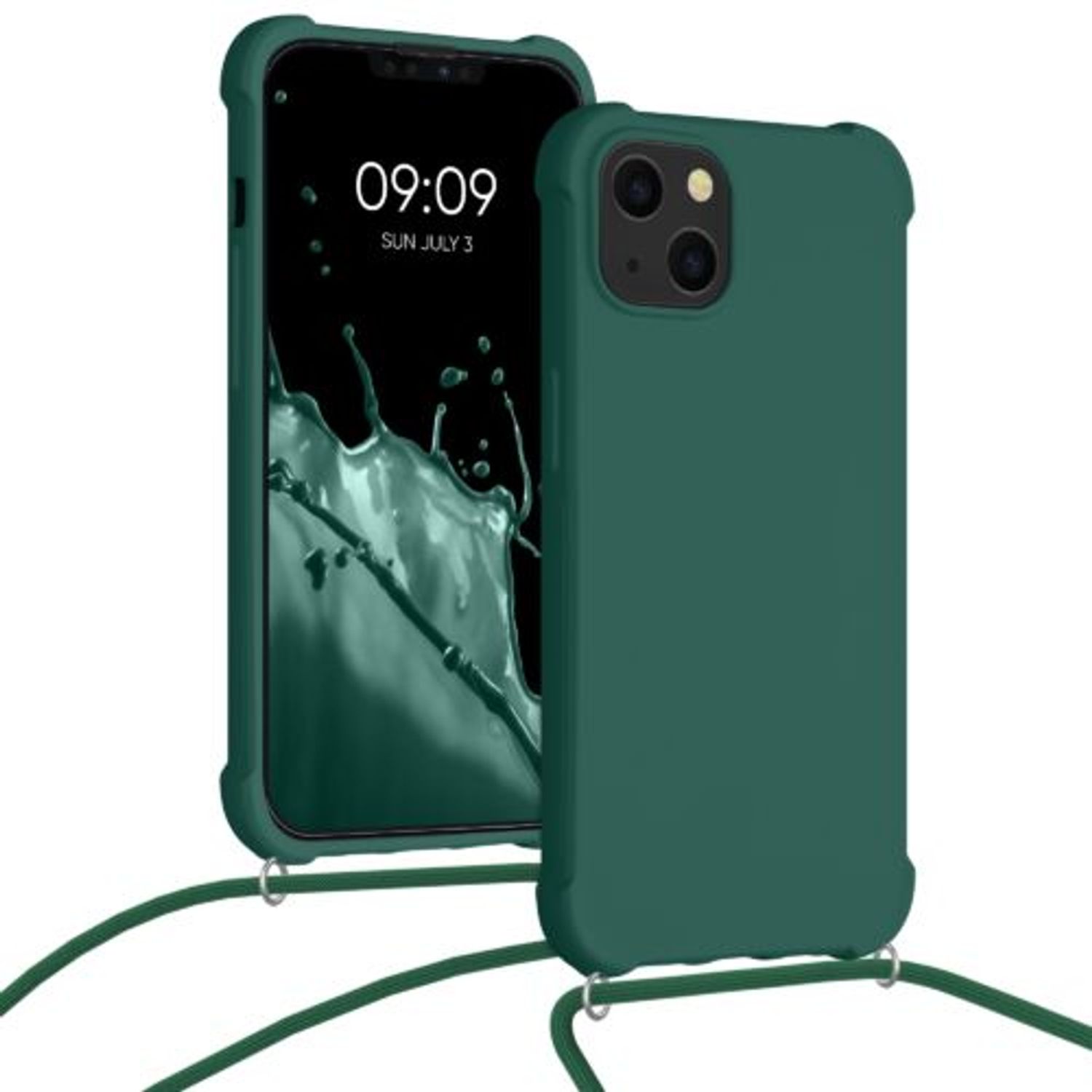 Husa pentru iPhone 13, Silicon, Verde, 55950.80 fotografia produsului View 7 L