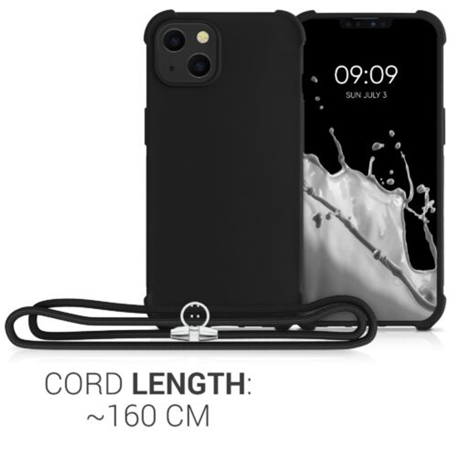 Husa pentru iPhone 13, Silicon, Negru, 55950.01 fotografia produsului View 4 L